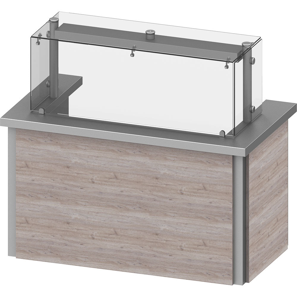 Stalgast Anfahrwand mit Dekorplatten und Hustenschutz Cube, für 2xGN1/1