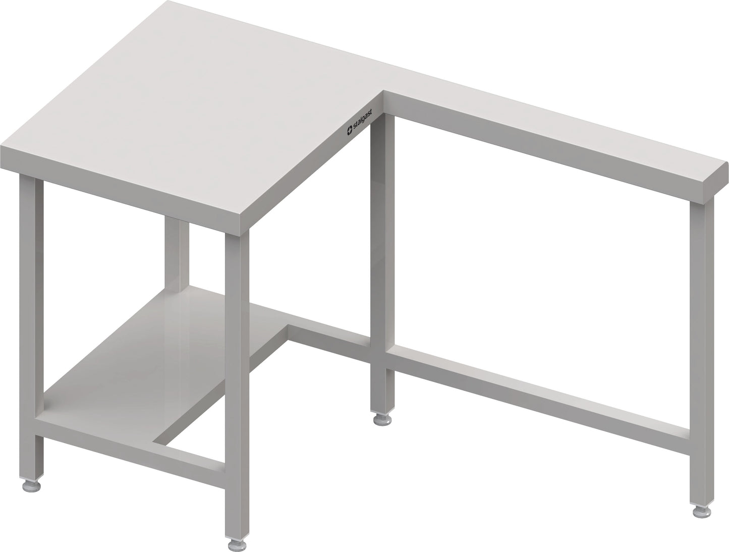 Stalgast Kassenstation mit Arbeitsfläche links 1400x750x880 mm Edelstahlarbeitsplatte