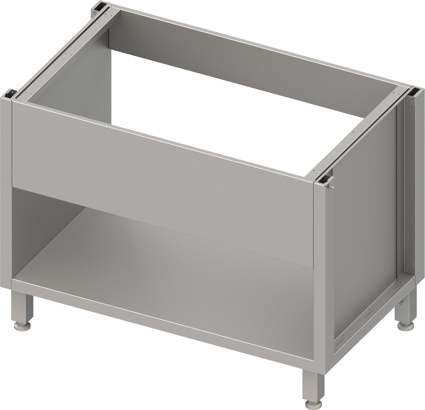 Stalgast Spülenunterschrank Boxversion 2.0, für Beine/Sockelrahmen, mit Beckenblende 1800x640x660 mm