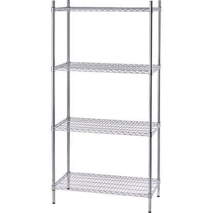 Stalgast Lagerregal aus Chromstahl 910x455x1800 mm (BxTxH)