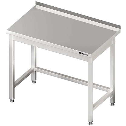 Stalgast Arbeitstisch ohne Grundboden, 1200x600x850 mm, mit Verstrebung, mit Aufkantung, verschweißt