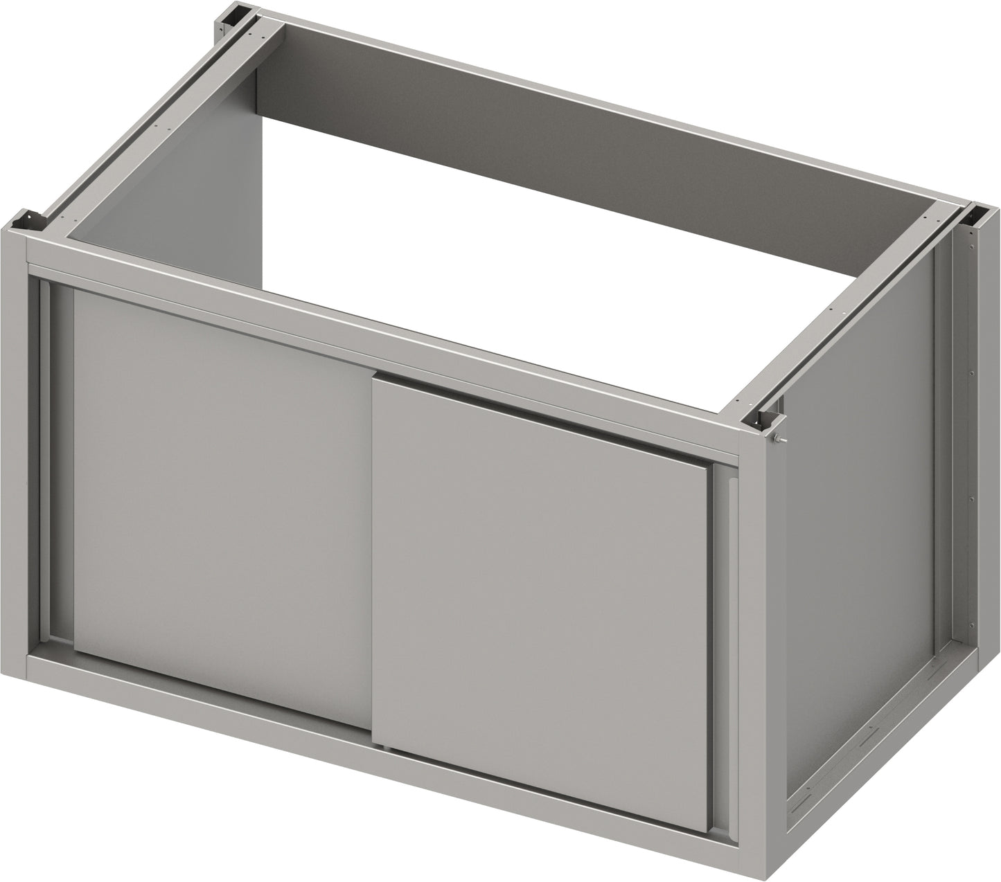 Stalgast Spülenunterschrank Boxversion 2.0 mit Schiebetüren, Sockelbau 1700x640x660 mm