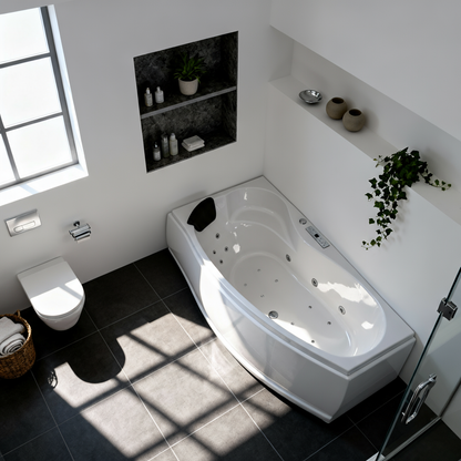 Caribia Mini Corner Links Premium 160x90 Whirlpool