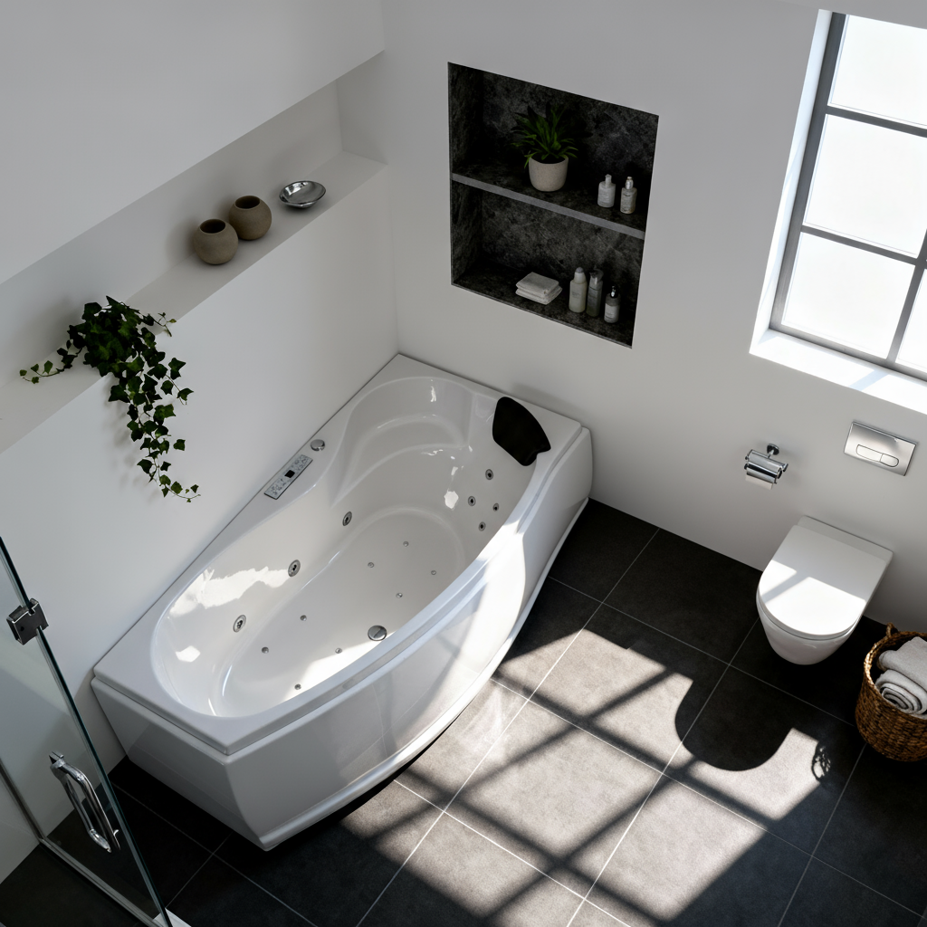 Caribia Mini Corner Rechts Premium 160x90 Whirlpool