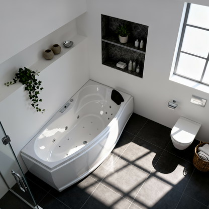 Caribia Mini Corner Rechts Premium 160x90 Whirlpool