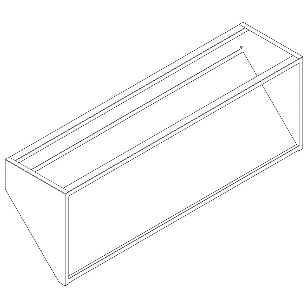 Virtus Körbeträgeraufsatz, Wandmodell, B=1100 mm