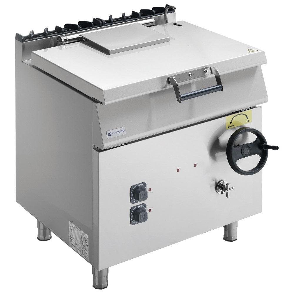 Virtus Elektro-Kippbratpfanne, Kapazität 60 Liter, Edelstahl-Becken