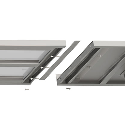 Stalgast Arbeitsplatte Boxversion 2.0, 2800x600x40 mm, mit Aufkantung