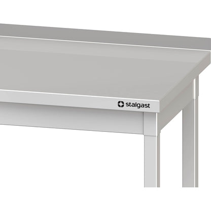 Stalgast Arbeitstisch mit Grundboden, 2100x600x850 mm, mit Aufkantung, verschweißt