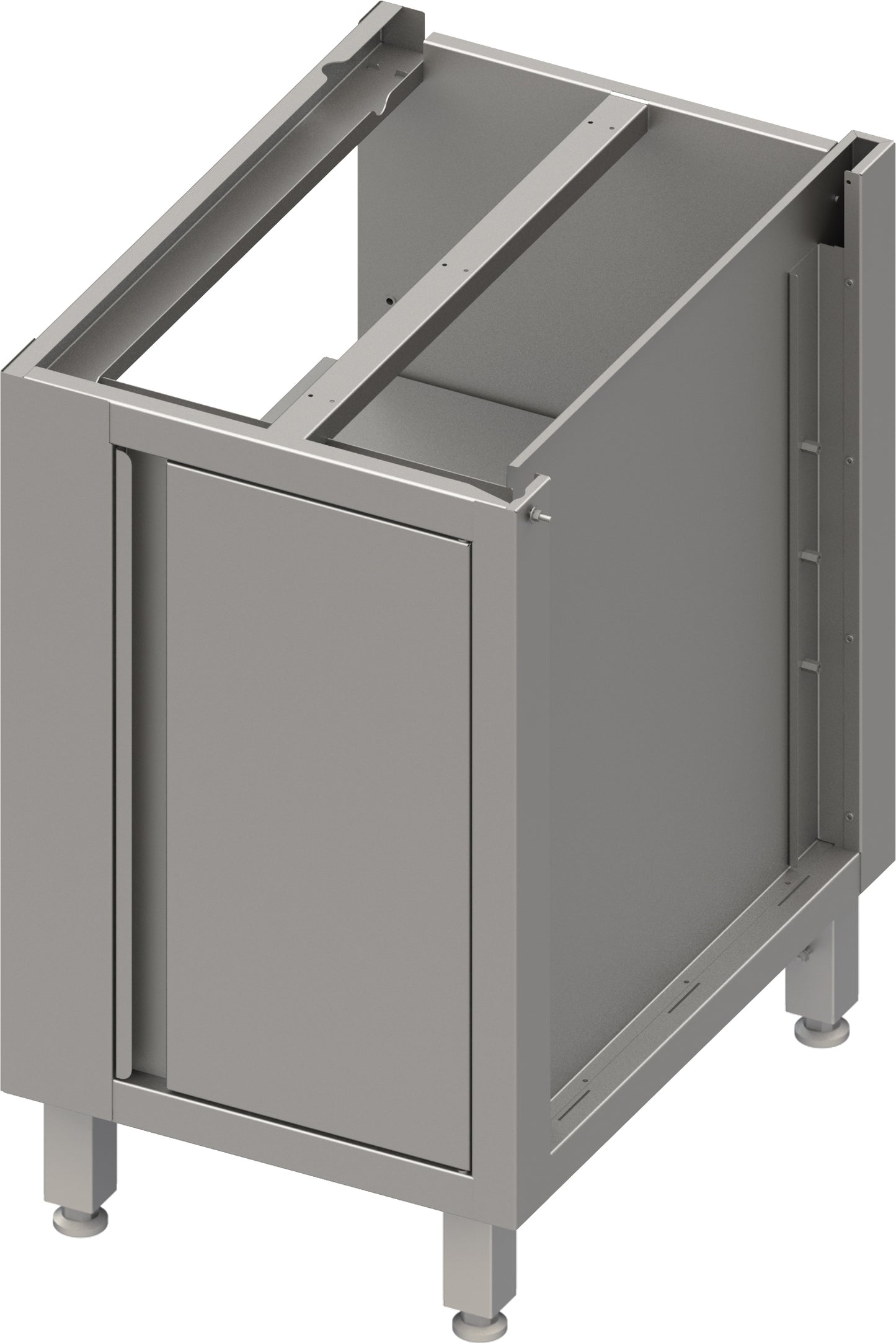 Stalgast Eckunterschrank Boxversion 2.0 mit Flügeltür, für Beine/Sockelrahmen, Teil 2/2 540 mm Anbautiefe 960x540x660 mm