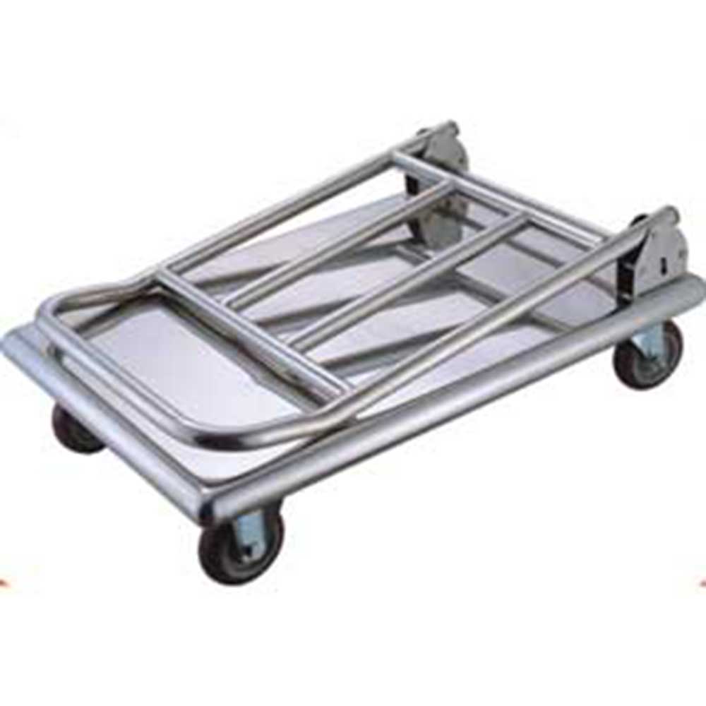 Stalgast Thermobox-Transportwagen aus Edelstahl, Traglast 150 kg, 740 x 480 x 870 mm (BxTxH)