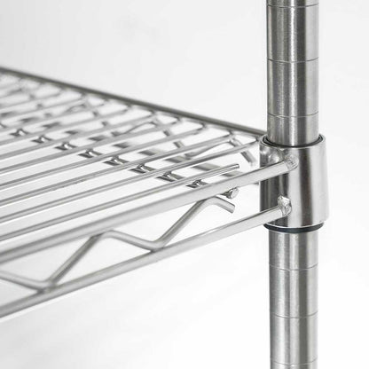 Stalgast Lagerregal aus Chromstahl 1220x455x1800 mm (BxTxH)