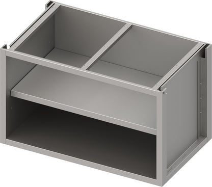 Stalgast Unterschrank Boxversion 2.0, für Beine/Sockelrahmen, offen, mit Zwischenboden 500x640x660 mm