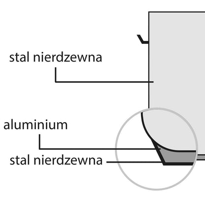 Stalgast Suppentopf mittelhohe Form, mit Deckel, Ø 500 mm, Höhe 320 mm, 62,8 Liter