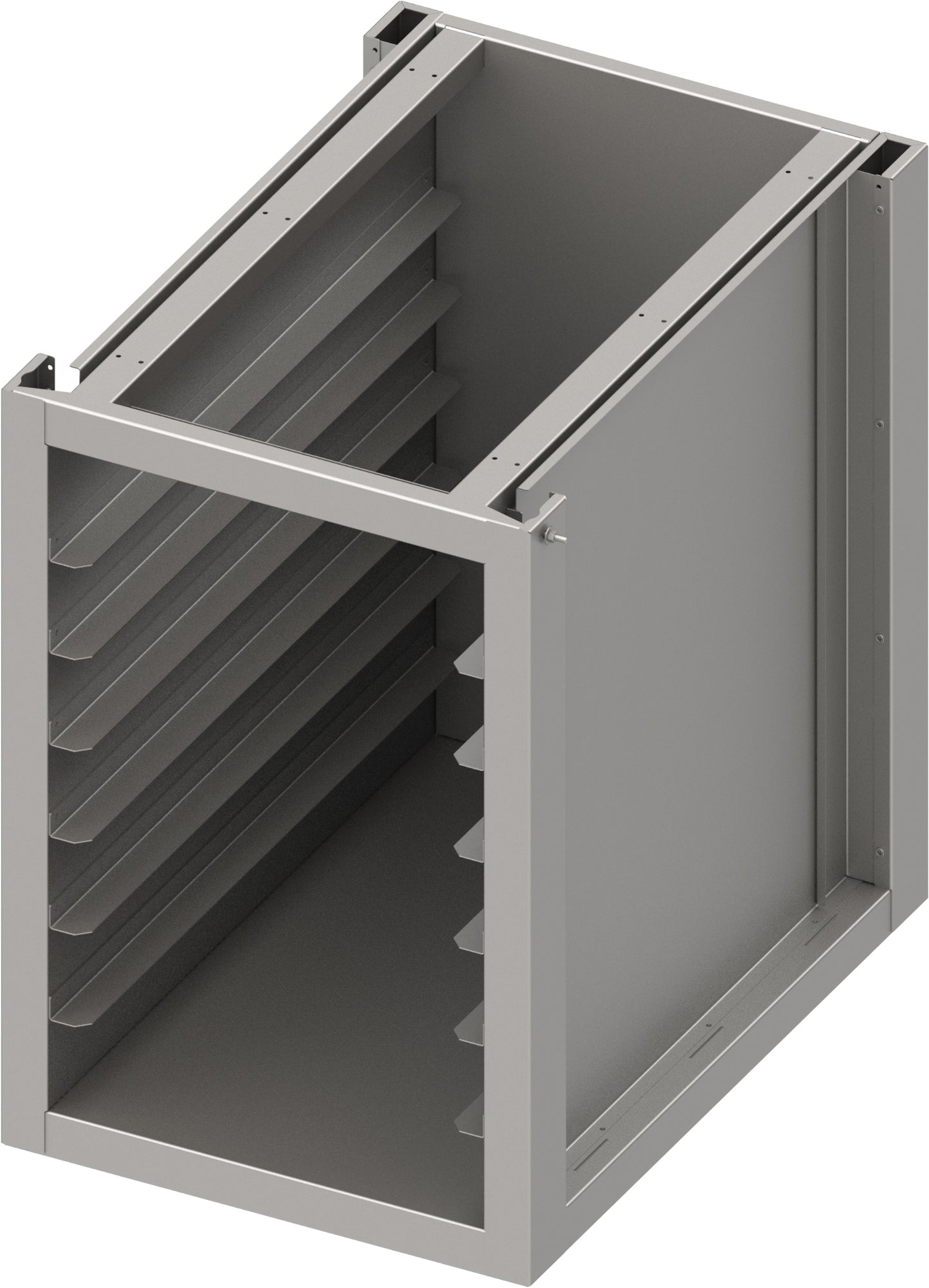 Stalgast Unterschrank Boxversion 2.0, für Beine/Sockelrahmen, mit GN-Register 750x540x660 mm