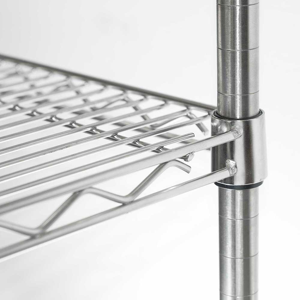 Stalgast Lagerregal aus Chromstahl 610x455x1800 mm (BxTxH)