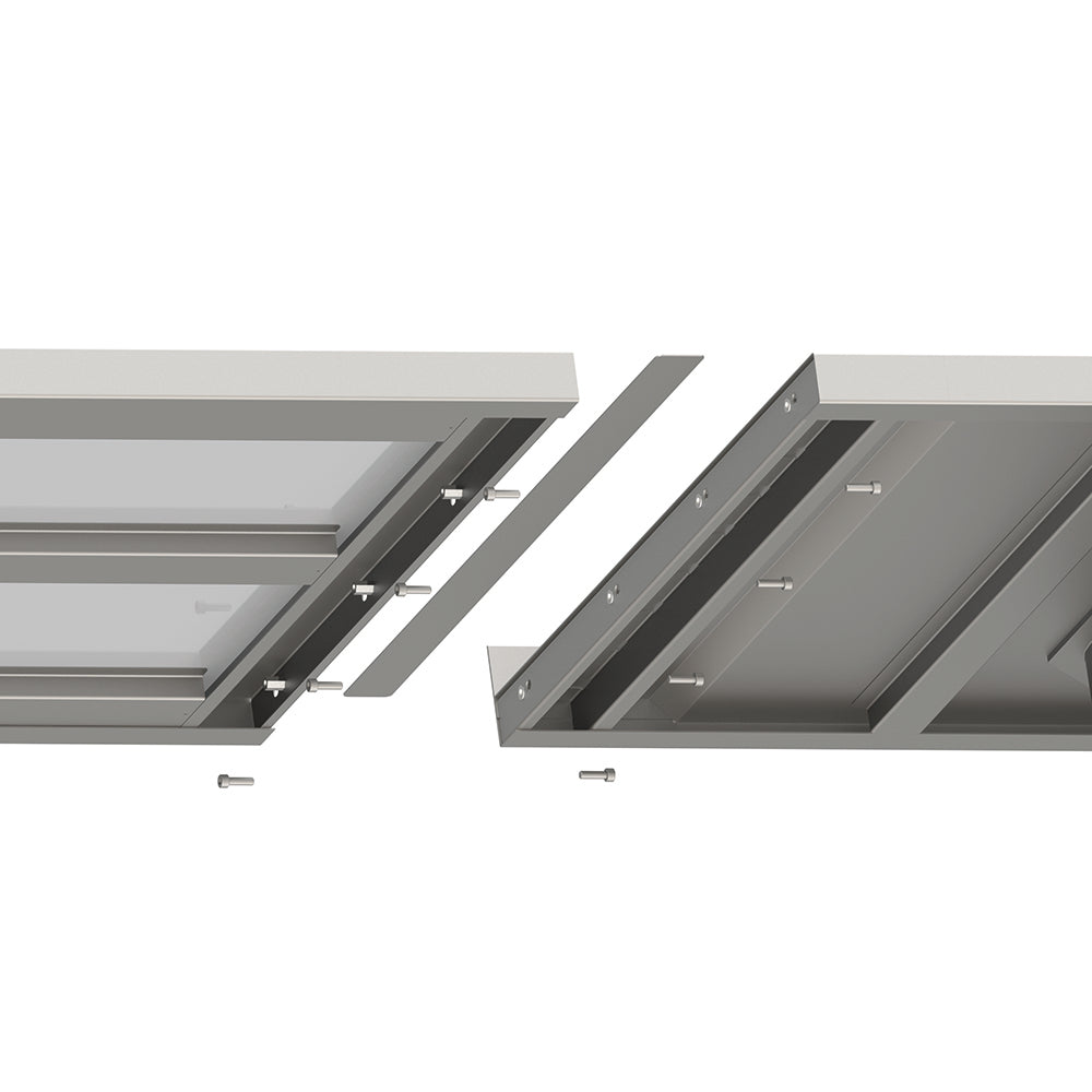 Stalgast Arbeitsplatte Boxversion 2.0, 2800x700x40 mm, mit Aufkantung