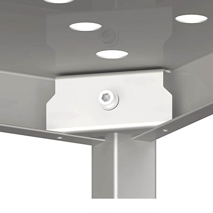 Stalgast Regal mit gelochten Böden, 1300x700x1800 mm, verschweißt