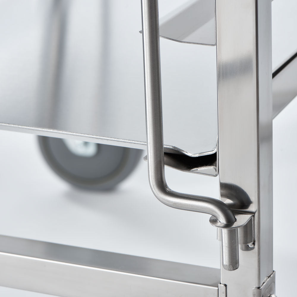 Stalgast Tablettwagen aus Edelstahl, passend für 16 x Tablett 600 x 400 mm, 470 x 620 x 1735 mm (BxTxH)