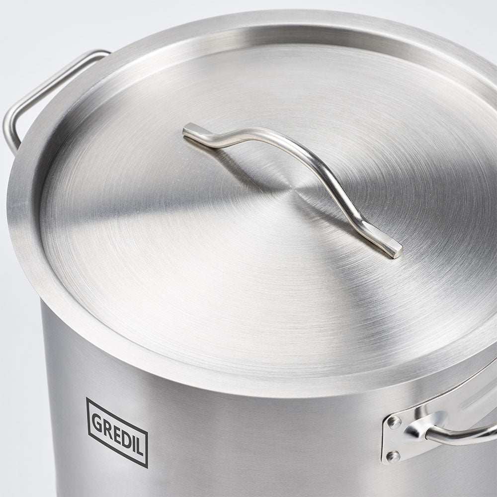 Stalgast Suppentopf hohe Form, Serie ECO Ø 450 mm, Höhe 450 mm, 71,6 Liter, inkl. Deckel