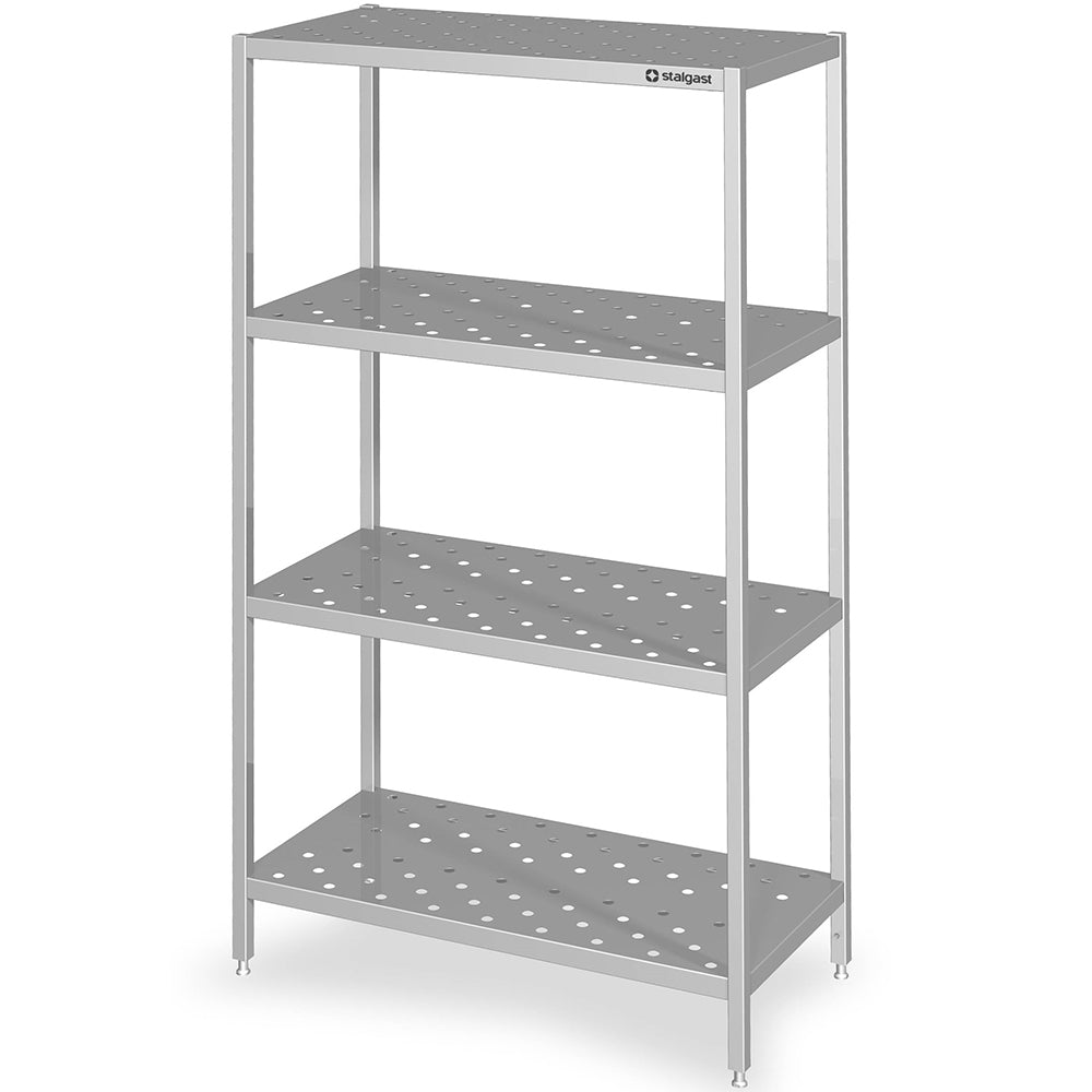 Stalgast Regal mit gelochten Böden, 1000x500x1800 mm, verschweißt