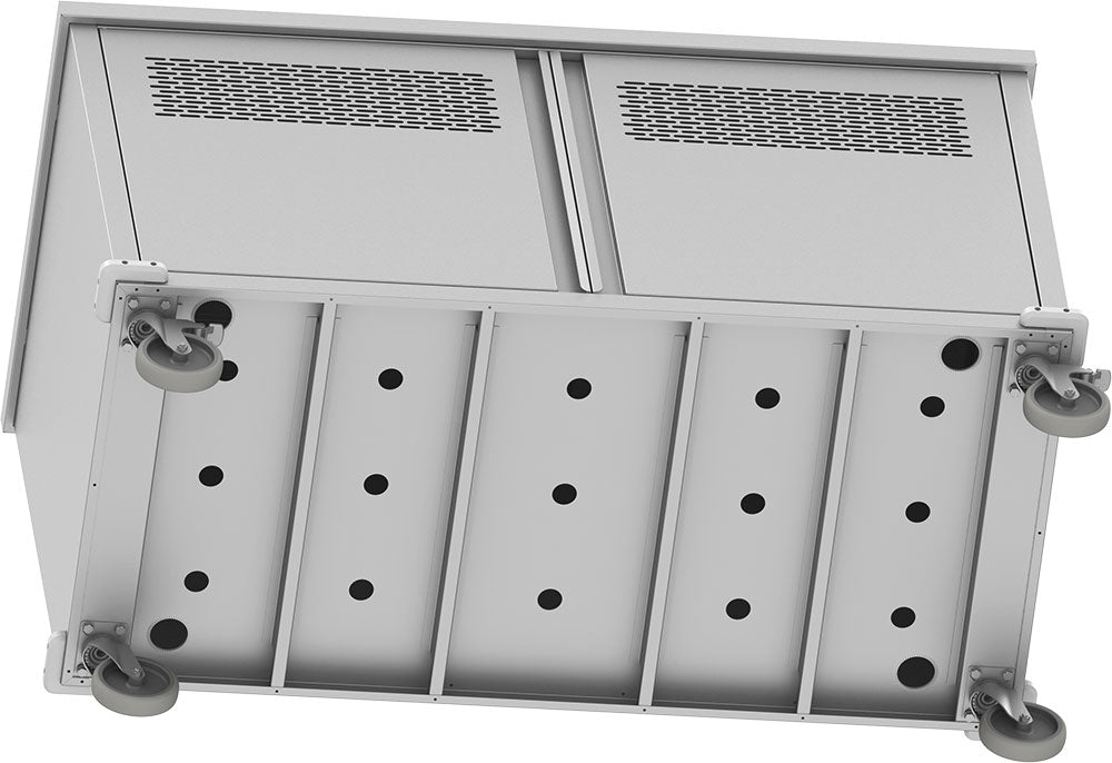 Stalgast Mobile Biertheke auf hochwertigen Blickle-Rollen, 1400x700x900 mm