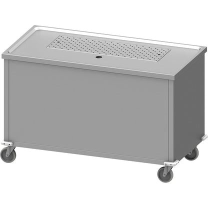 Stalgast Mobile Biertheke auf hochwertigen Blickle-Rollen, 1400x700x900 mm