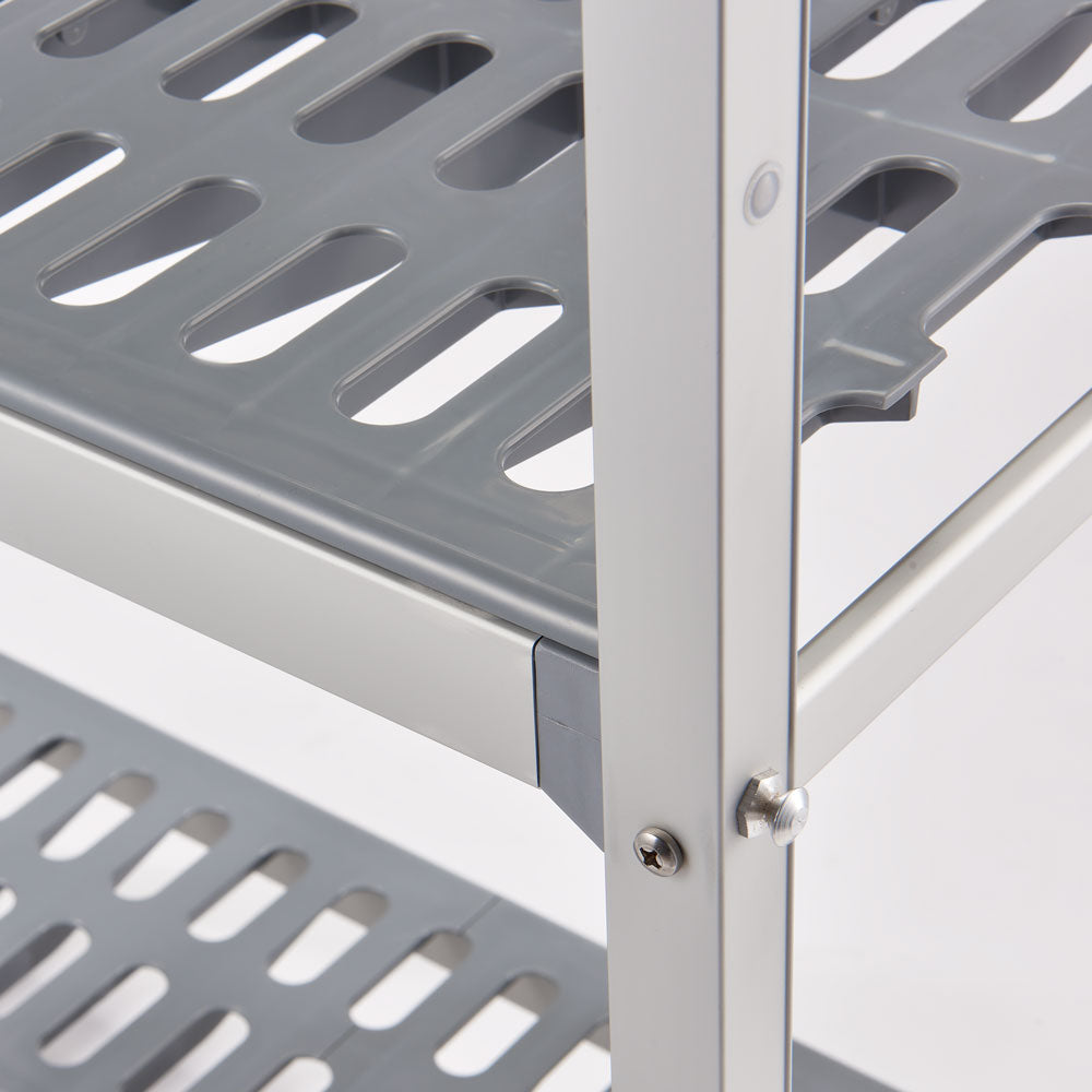 Stalgast Lagerregal aus Aluminium mit 2 Beinen 1469x460x1680 mm (BxTxH)