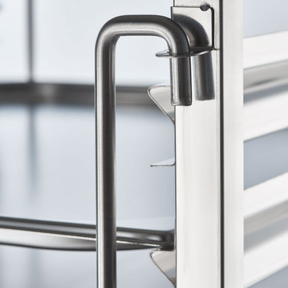 Stalgast Tablettwagen aus Edelstahl, passend für 14 x GN 1/2, 590 x 670 x 1735 mm (BxTxH)
