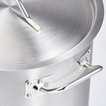 Stalgast Suppentopf hohe Form, Serie ECO Ø 450 mm, Höhe 450 mm, 71,6 Liter, inkl. Deckel