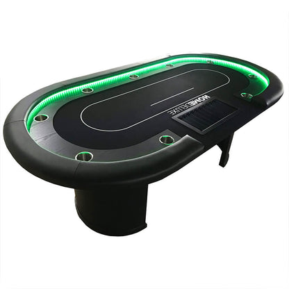 Home Deluxe Pokertisch inkl. Pokerkoffer und 2 Stühle LAS VEGAS - Für 9 Personen