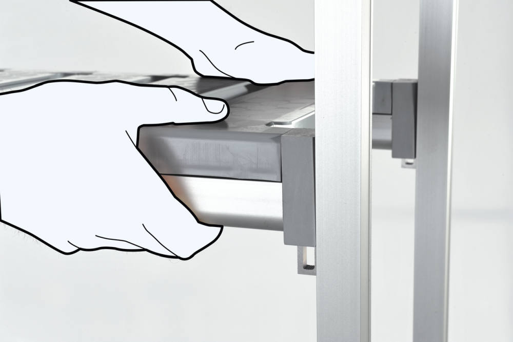 KBS Gastrotechnik Regaleinrichtung L-förmig für EVO100-06