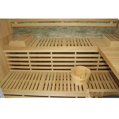 Dewello Finnische Sauna SARNIA PLUS 180x140 bei TroniTechnik