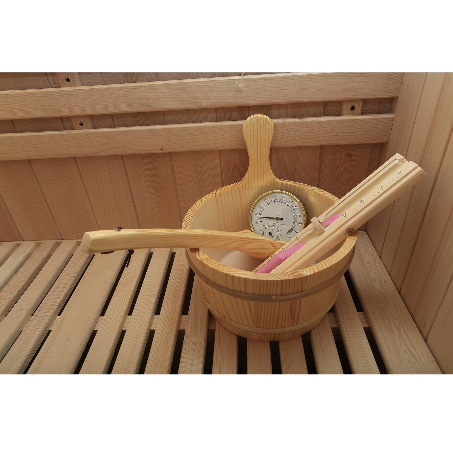Dewello Finnische Sauna SARNIA PLUS 180x140 bei TroniTechnik
