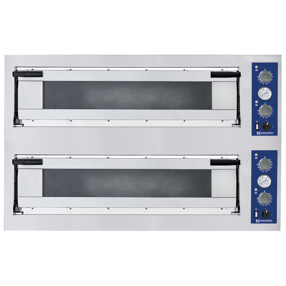 Virtus Elektro-Pizzaofen für 9+9 Pizzen ø 35 cm, mechanische Bedienung