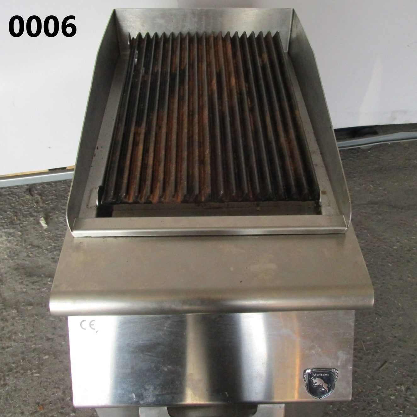 Virtus Elektro-Grill, Kochzone in Edelstahl, Fleisch/Fisch - GEBRAUCHT