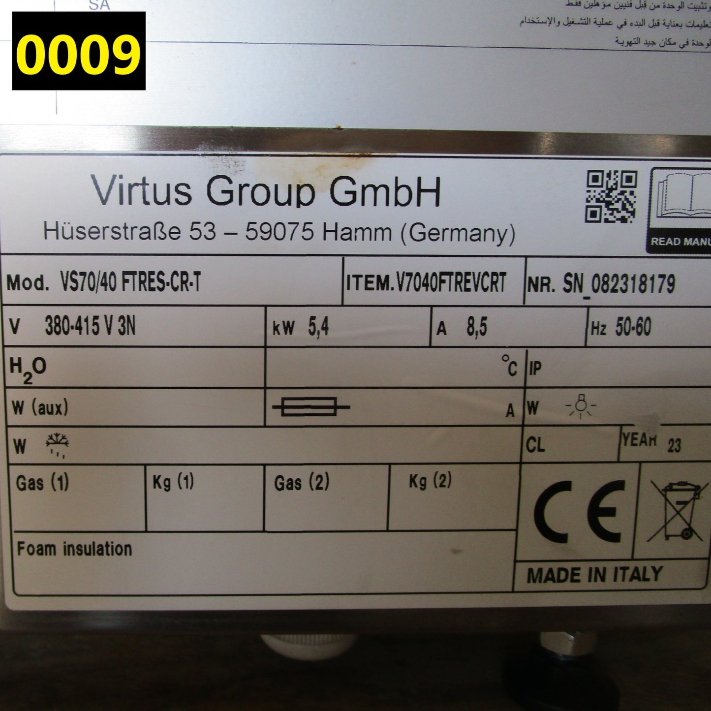 Virtus Elektro-Grillplatte, Tischmodell, gerillte verchromte Platte - GEBRAUCHT