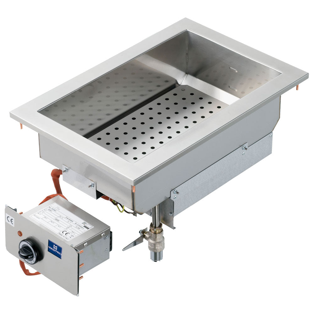Virtus Elektro-Bainmarie, Einbaumodell, 1 Becken GN 1/1 H=150 mm
