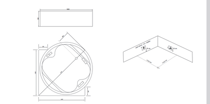 Caribia Vidal Rund Basic 182x182 Whirlpool