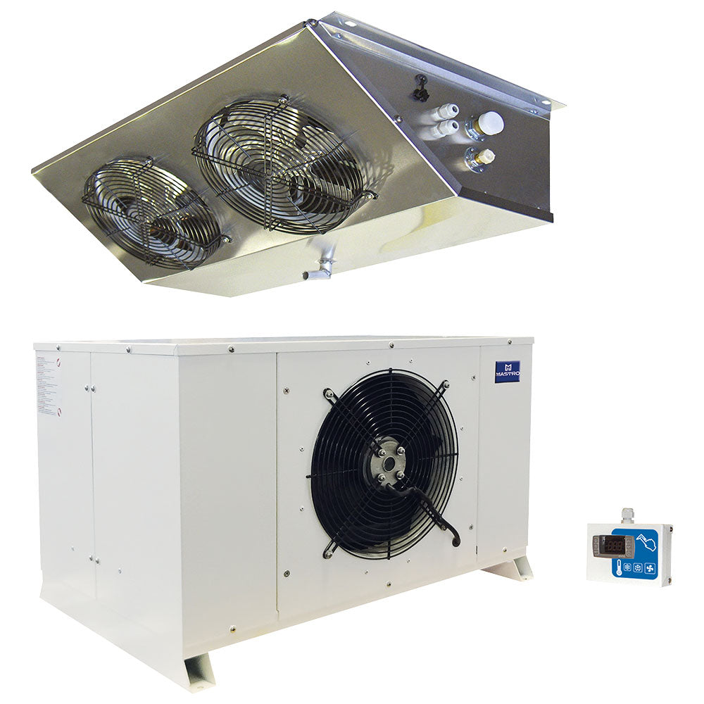 Virtus Split-Aggregat, +5°/-5°C, 47,29m³/19,53m³ (+32°C) mit Beleuchtung Entfernung 5 m