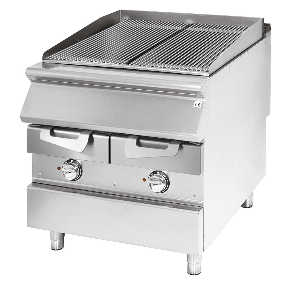 Virtus Elektro-Grill, Kochzone in Edelstahl, Fleisch/Fisch