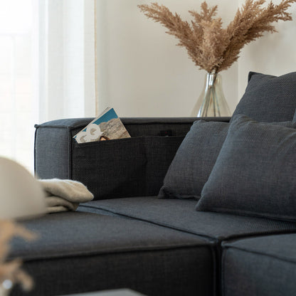 Home Deluxe Modulares Sofa VERONA S - 240 x 120 cm Anthrazit