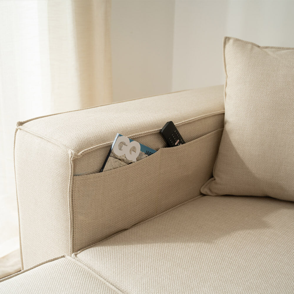 Home Deluxe Modulares Sofa VERONA S - 240 x 120 cm Beige