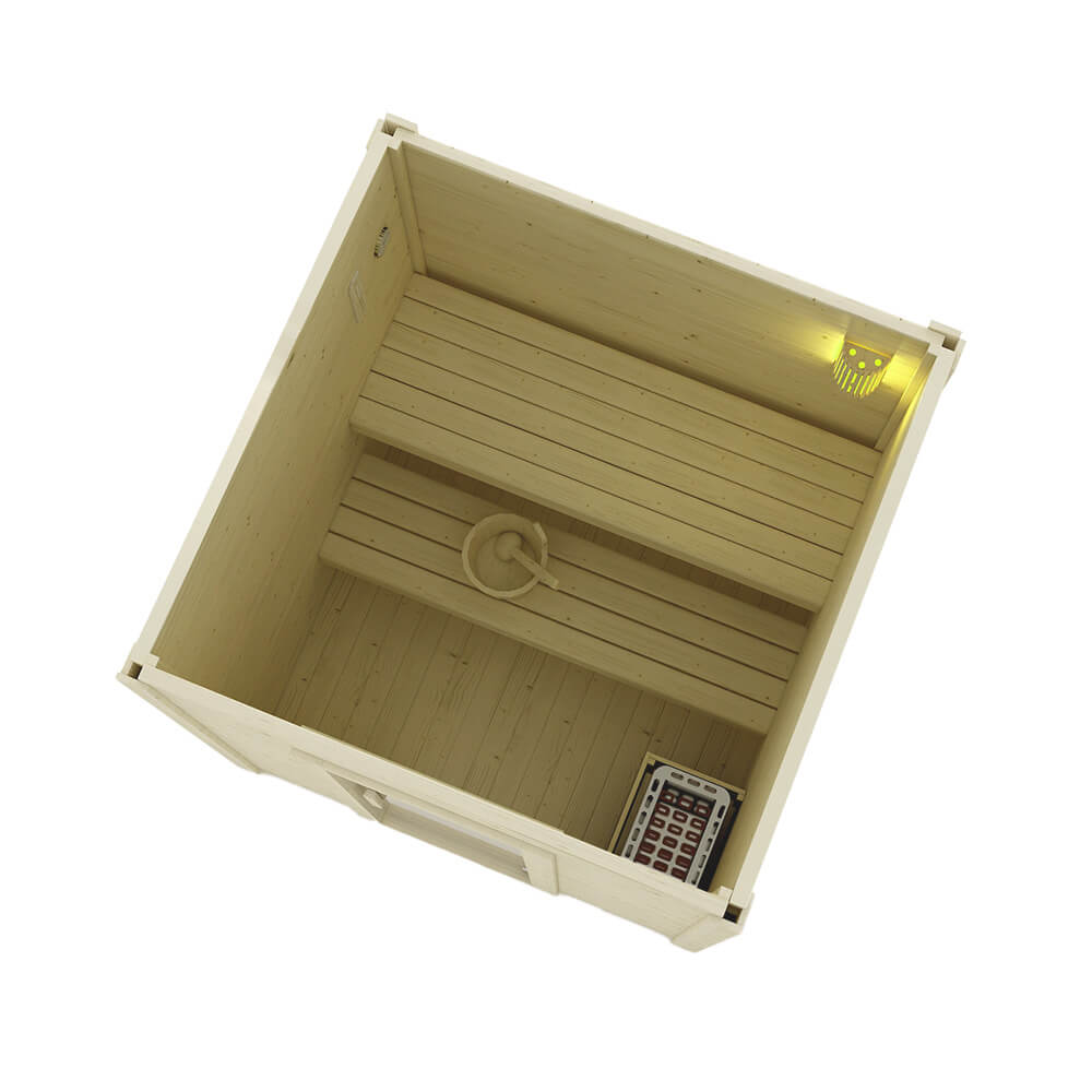 Home Deluxe Saunahaus Outdoor TALO M - 191 x 157 cm für 3 Personen