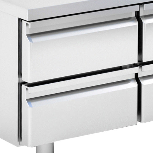 Virtus Schubladenkit 2x 1/2 für Kühlunterbauten, H=100 mm