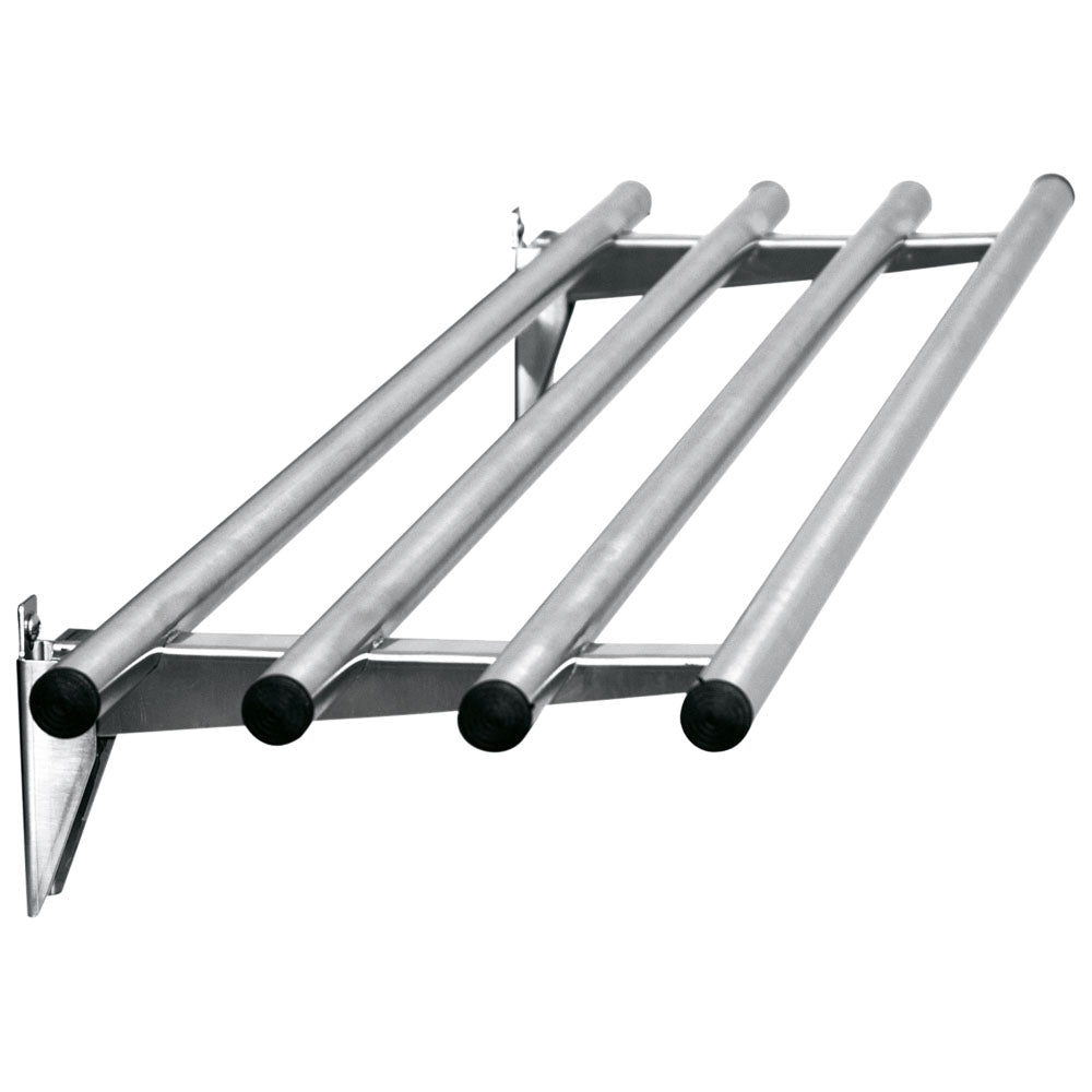 Virtus Klappbare gerade Tablettrutsche, rohrförmig, B=2200 mm